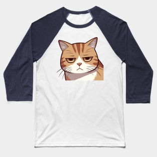 Nope Cat Baseball T-Shirt